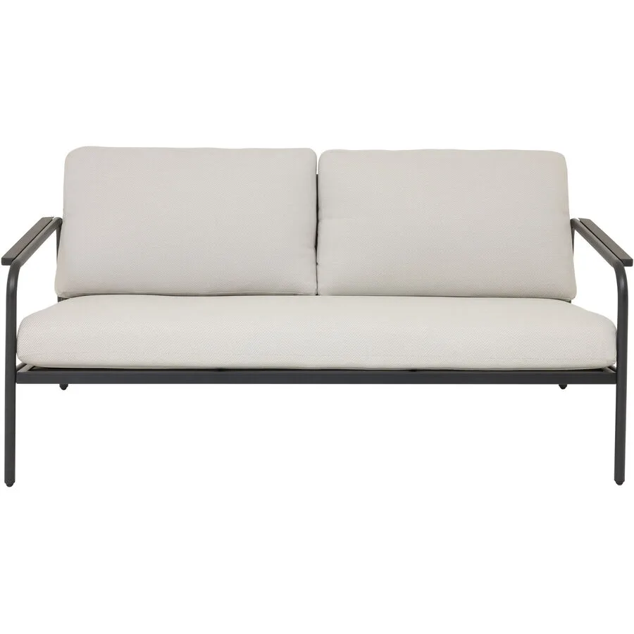 Gartenlounge Nalani Schwarz Stahl T 89 H 68 cm