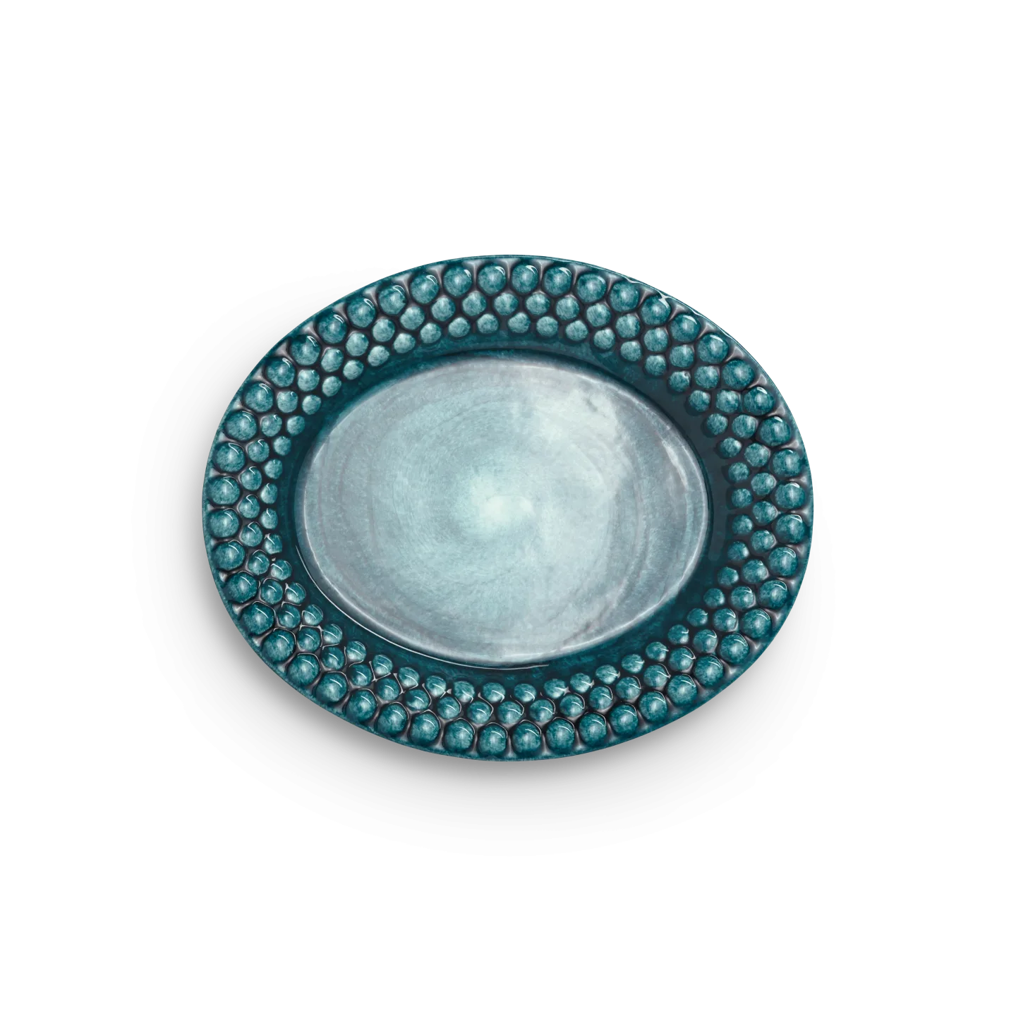 Mateus - Bubbles Tallrik 20x16cm Ocean - Mattallrikar - Blå - Sten