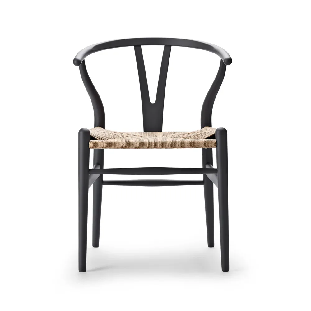 Carl Hansen & Søn CH24 Y-stol Soft naturflätad sits Grey S7502­-B