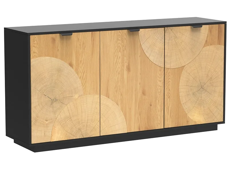 Sideboard SEQUOIA 3 Türen 40x160x81cm eiche