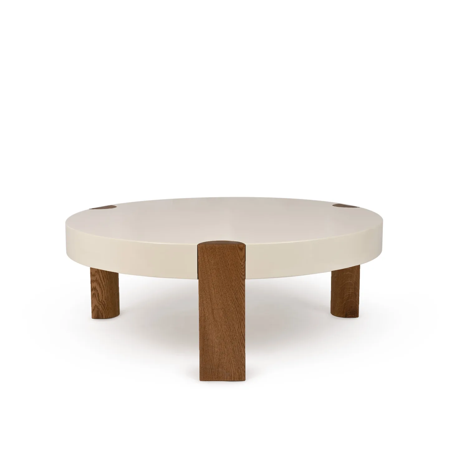 Mazo - Fer Coffee Table, Oak Ø80 - White - Soffbord - Magnus Stephensen,Magnus Sangild,Louise Buus - Vit - Trä