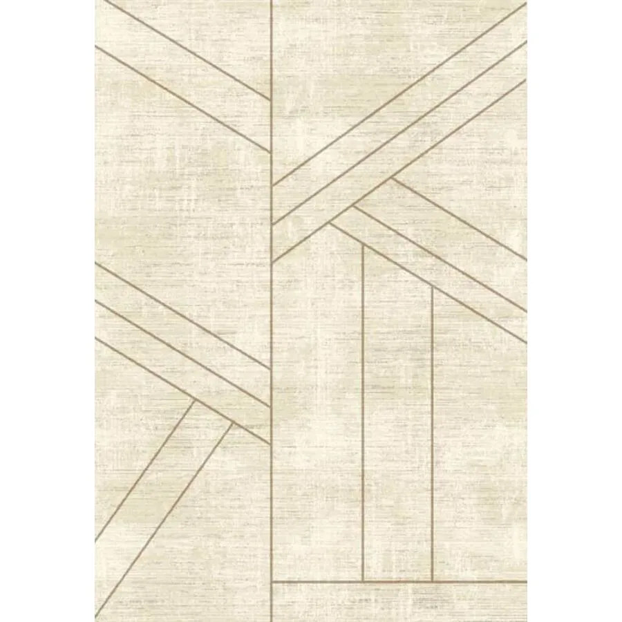 Teppich Juno beige Polyester 80 x 150 cm
