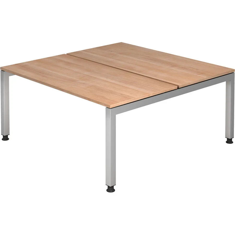 Schreibtisch Office nussbaum Holzwerkstoff B 160 cm T 162.5 cm
