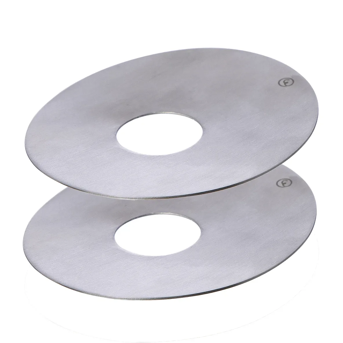 ERNST Ernst Kerzenmanschette Ø8,3cm 2er Pack Gebürstetes Metall