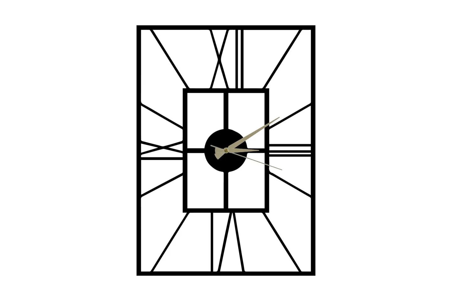 Dekorativ Väggklocka - Svart