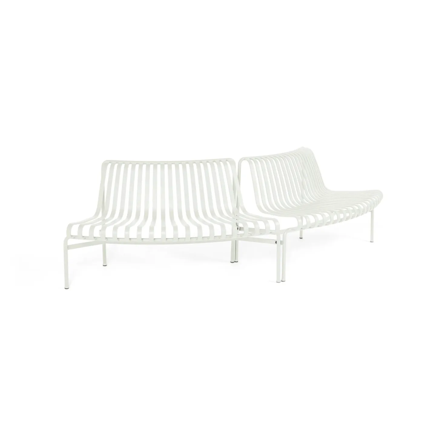 HAY Palissade Dining Parkbank out-out Cream white