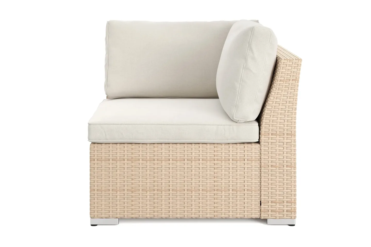 Wisconsin Hörnmodul utomhus i konstrotting med vattenavisande dyna - Beige
