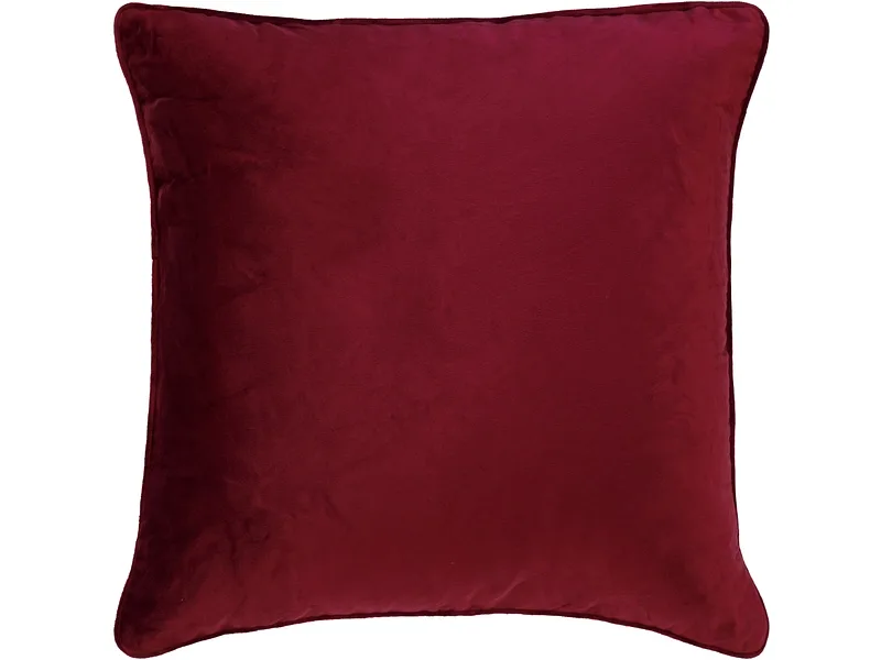 Kissenbezug VELVET 50x50cm bordeau unifarben