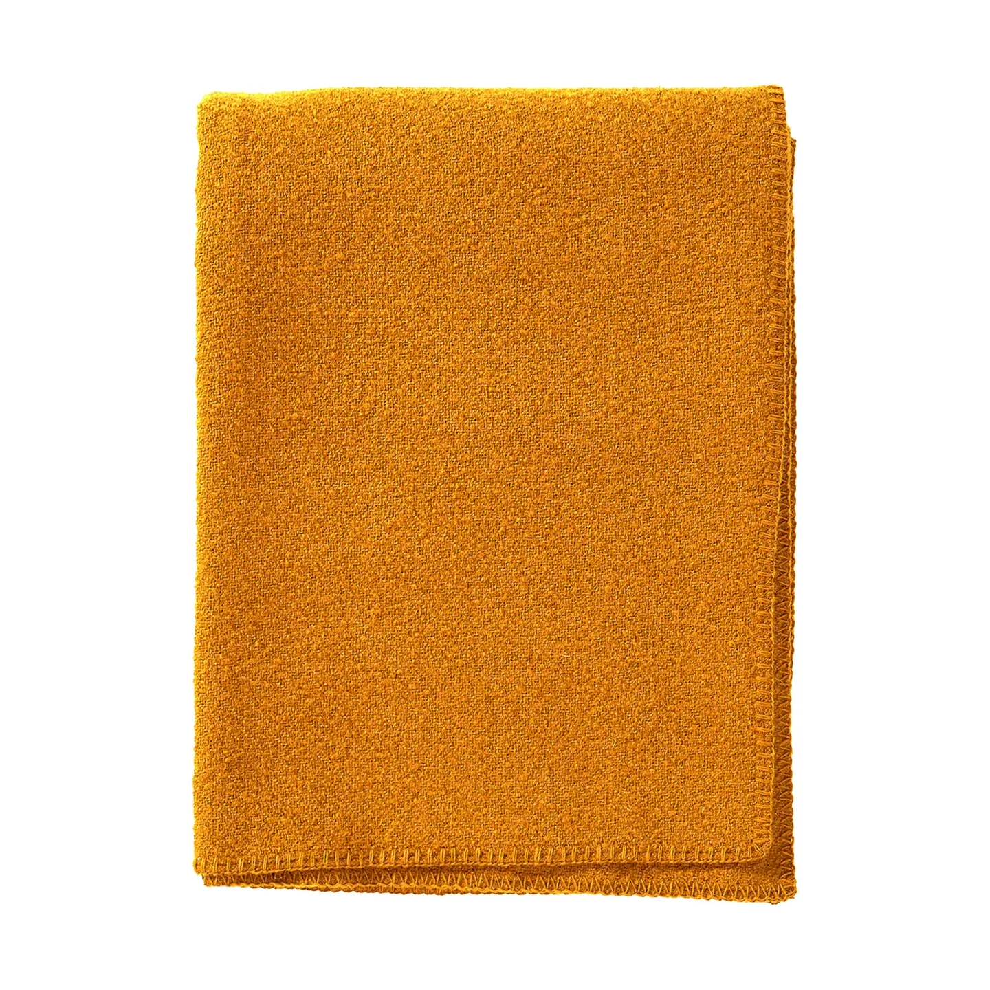 Klippan Yllefabrik Bouclé ullfilt 140x200 cm Ochre