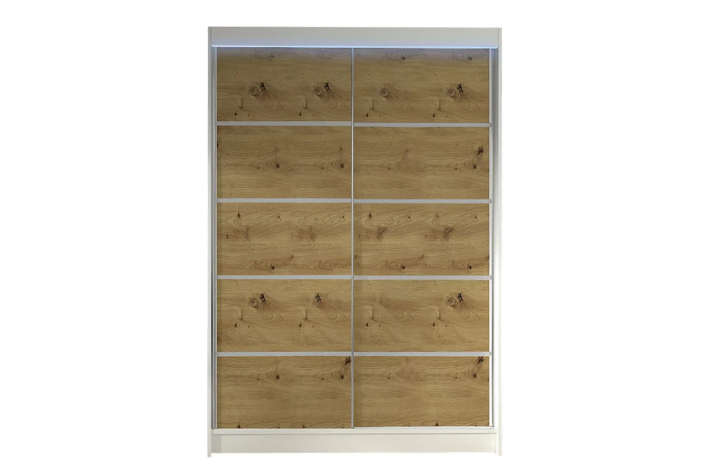 Liverpool Garderob 120x200 cm - Vit/Brun