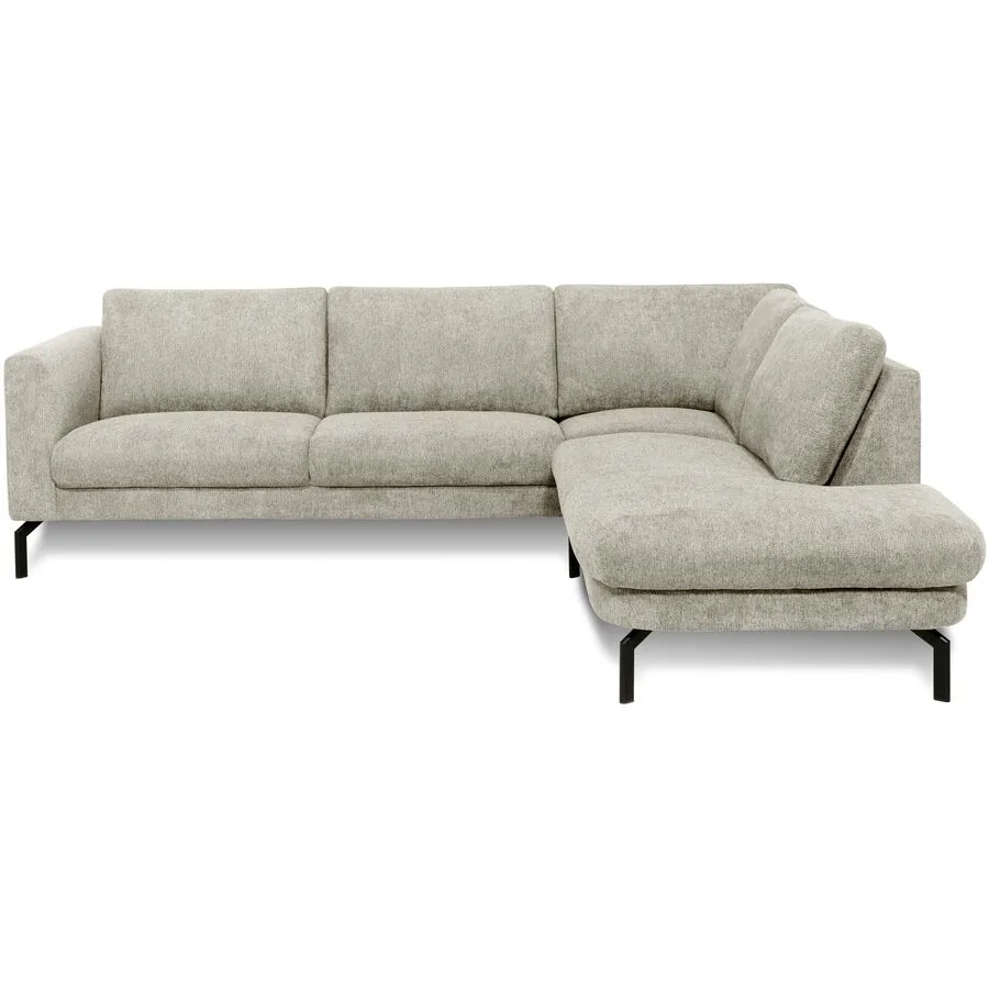 Ecksofa Gomero Rechts Stoff hellgrau B 264 T 220 cm