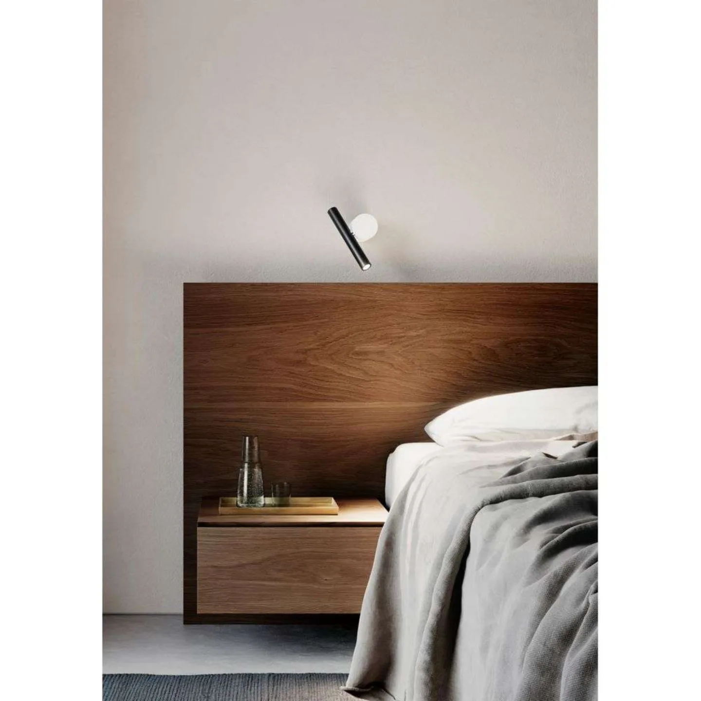 Doi Vegglampe 2700K White/Ribbed White - Luceplan - Stue - Aluminium