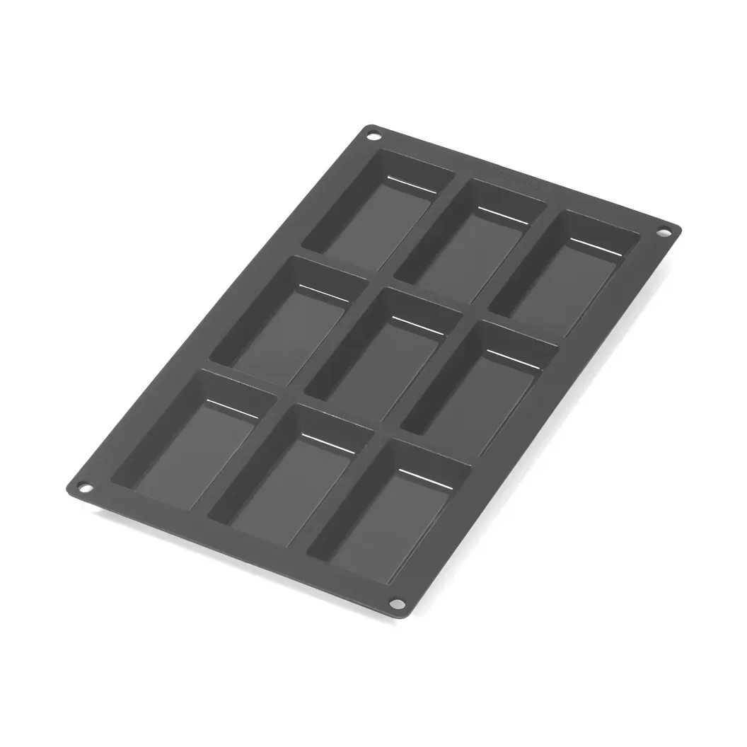 Lékué Lékué Financierform Silikon 9 Stk. Schwarz