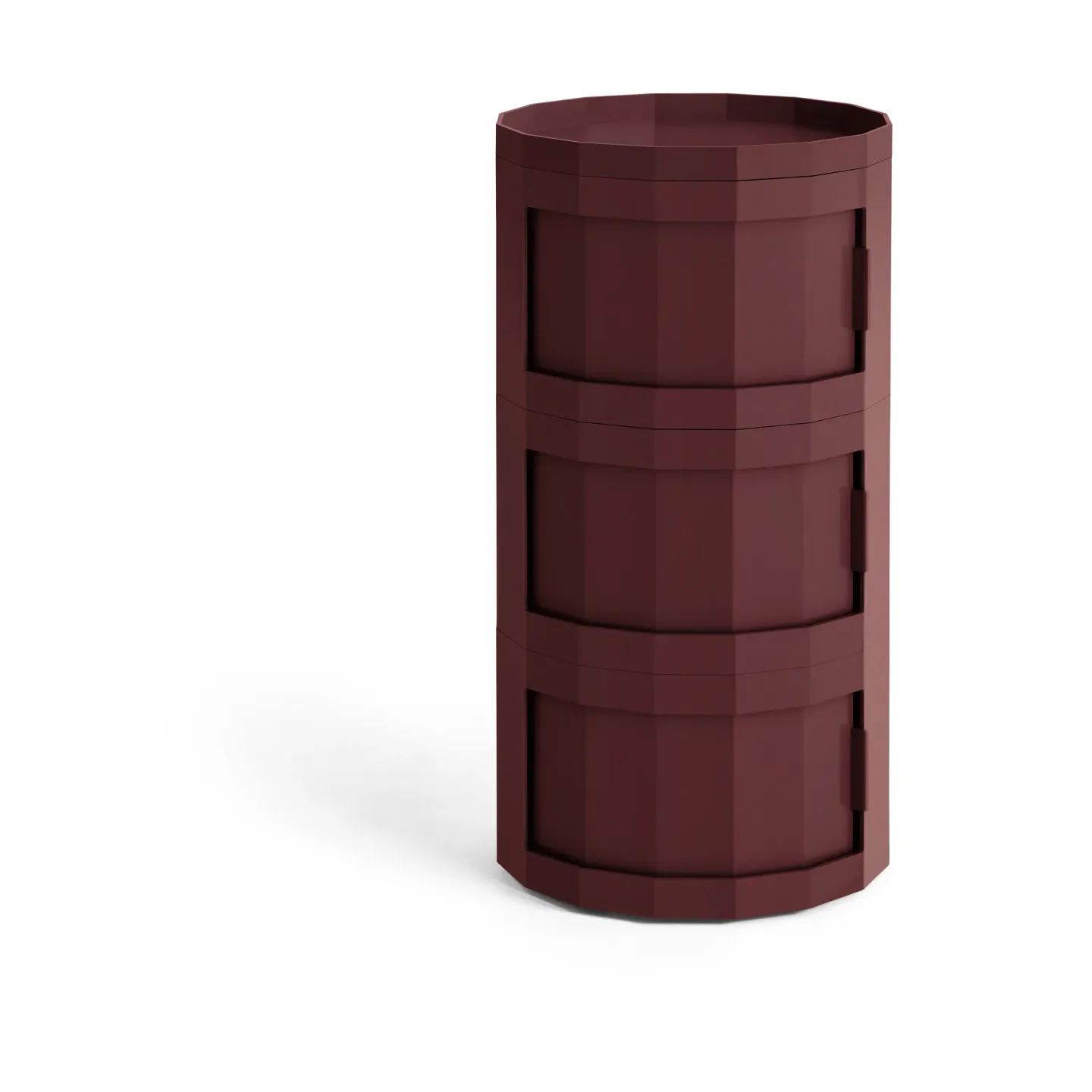 HAY Facet Cabinet 30 Beistelltisch Burgundy