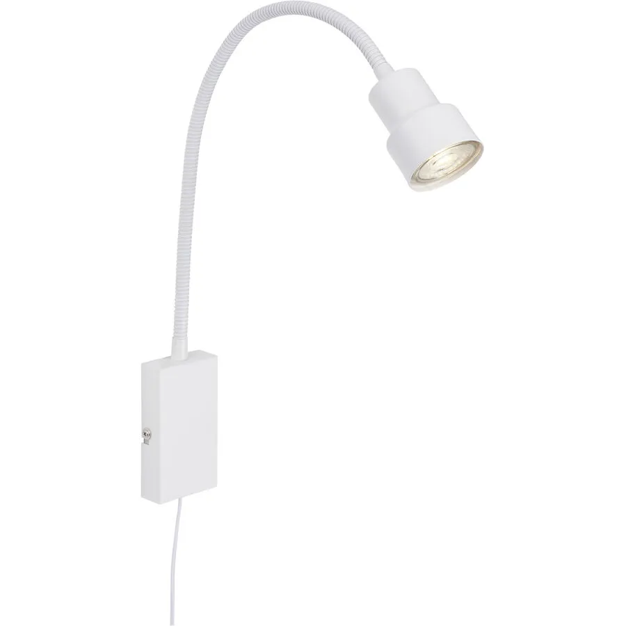 Wandlampe Pleno Weiss Metall 6 cm 60 cm - LED - Lichtfarbe: Warmweiss - LED Energiesparlampen