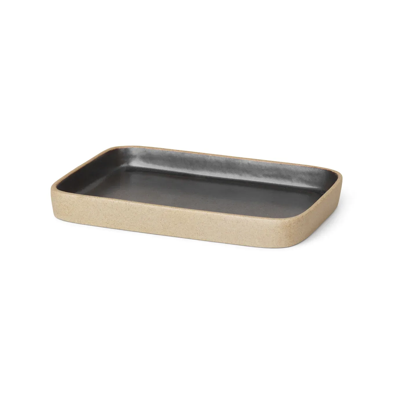 Ferm Living Bon dekorationsbricka liten Beige-svart