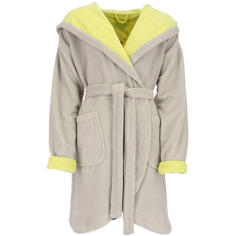 Vossen Bademantel Runa L Stone/Electric yellow Polyester L