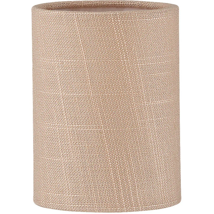 Lampenschirm Nero M6 Rosa Leinen 9 cm 11 cm - Farbe: Rosé