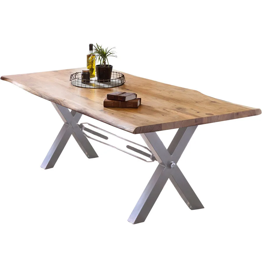 Tisch Skyler natur Akazie Massivholz B 200 T 100 cm