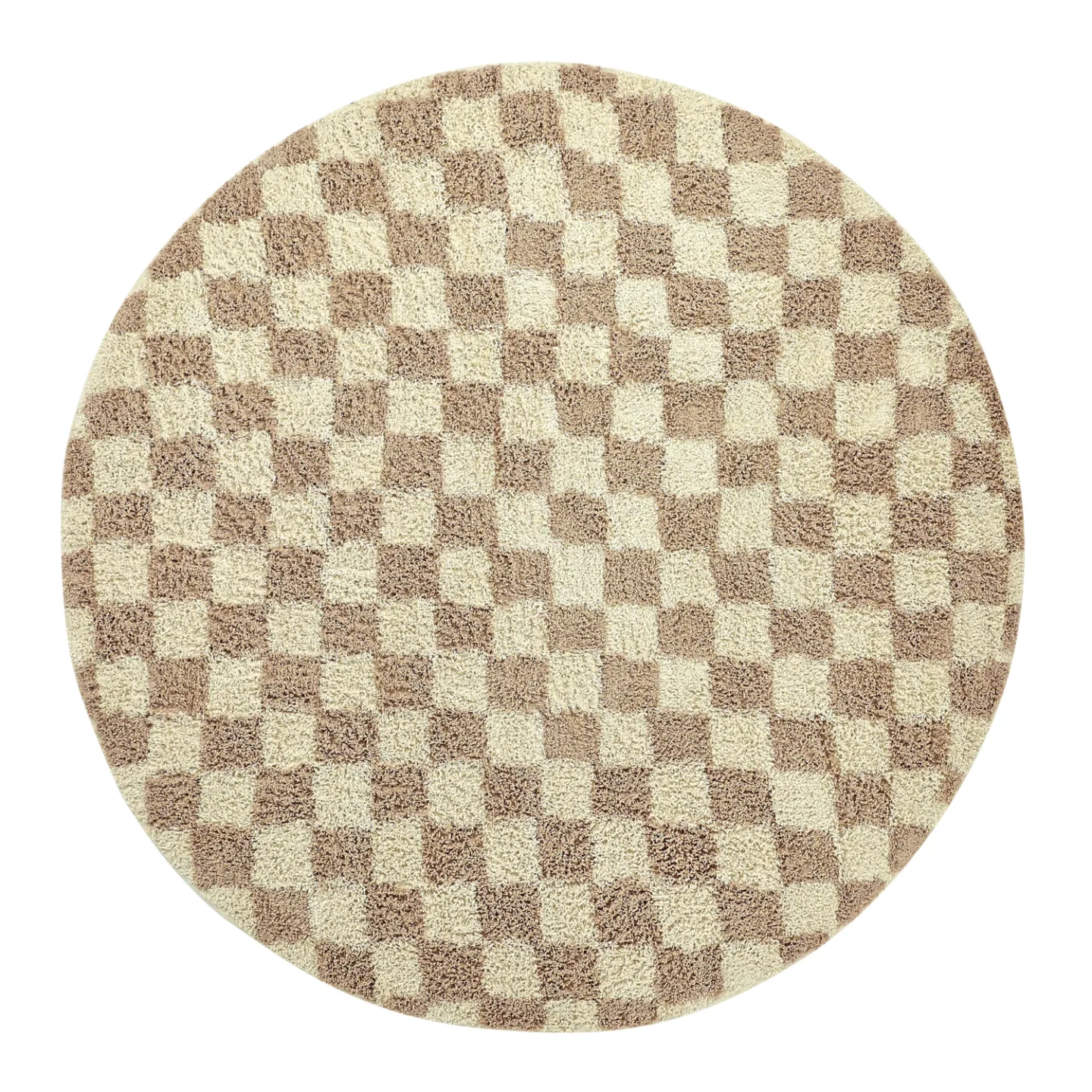 Runde tepper - Elsey Natural Cotton Shaggy (krem/sand) (Størrelse: Ø 240 cm)