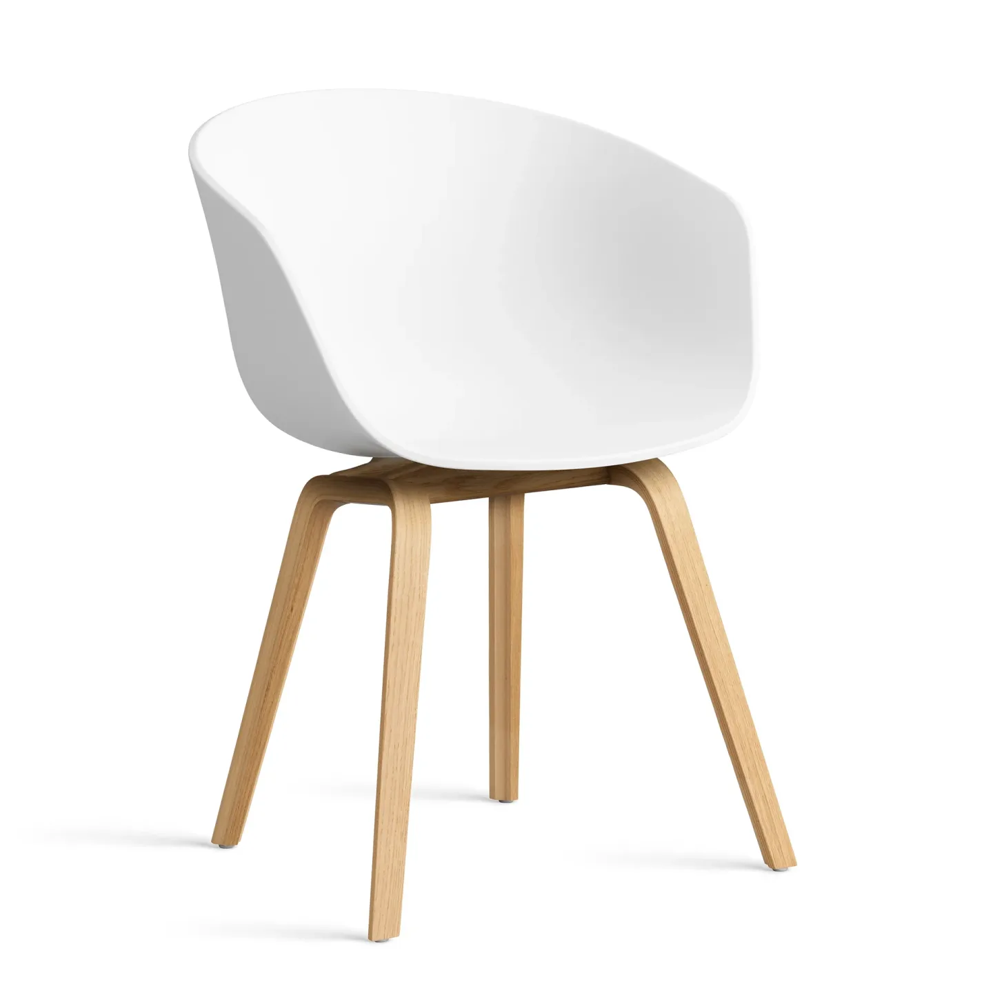 HAY About a Chair 22 2.0 Stuhl Weiß lackiertes Eichen­gestell