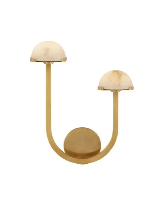 Pedra 15" Asymmetrical Right Sconce Antique Brass