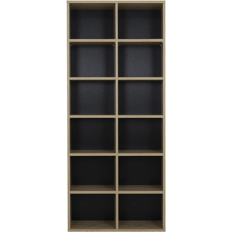 Bücherregal Craft eiche/anthrazit Holzwerkstoff B 35 H 209 cm