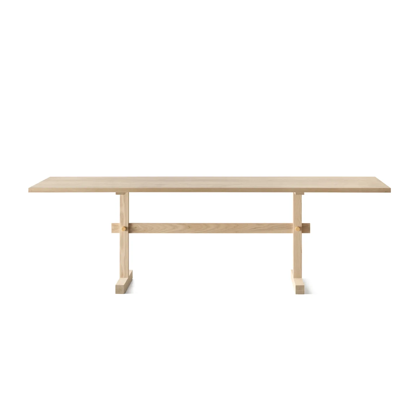 Eberhart Furniture - Gaspard 240 Dining Table / Oak Light, Brass - Matbord - Träfärgad - Trä