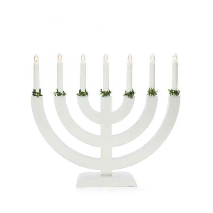 Konstsmide Elljusstake 7 ljus 38 cm Vit