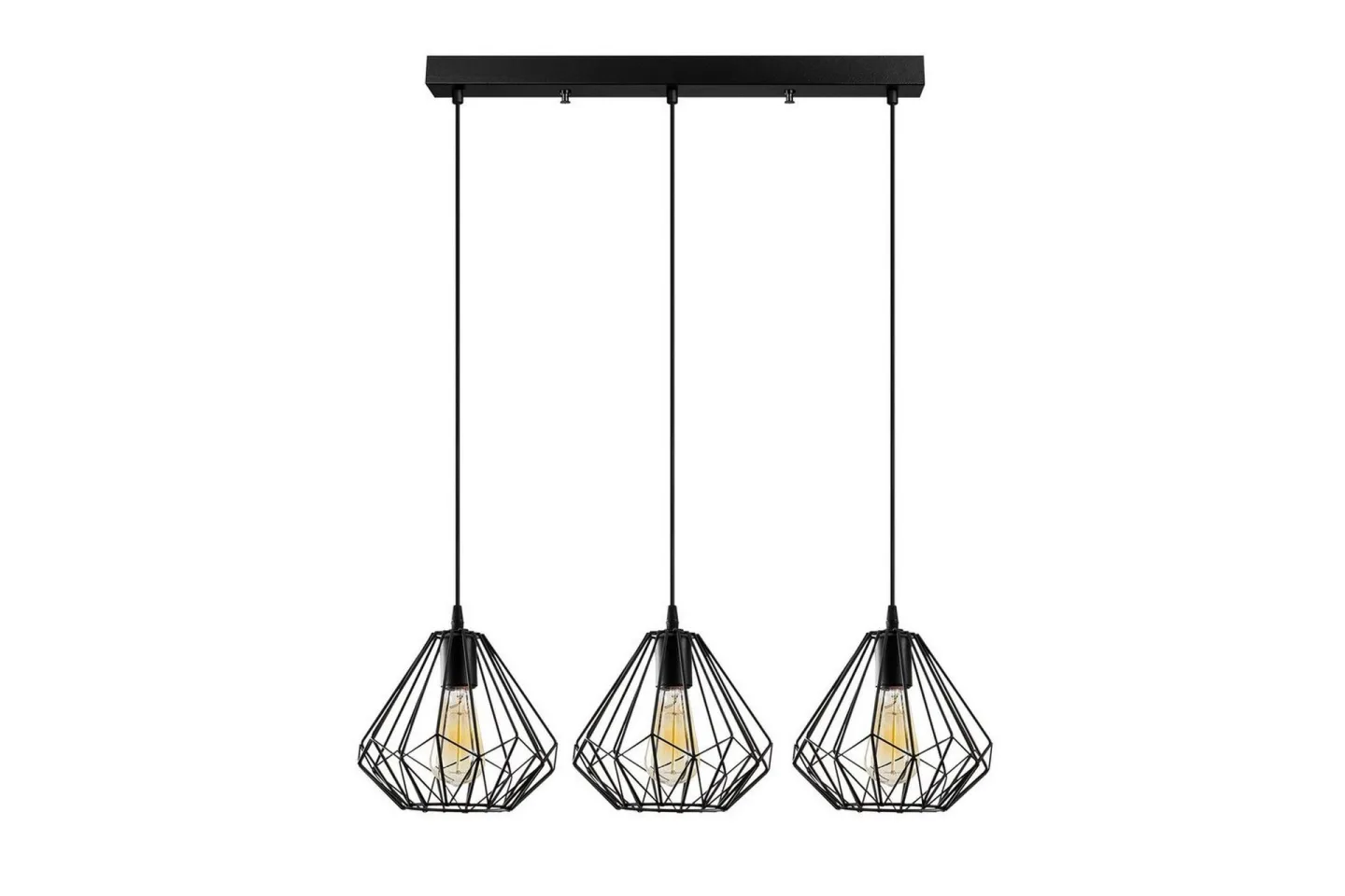 Taklampa Almasi Three Svart - Svart