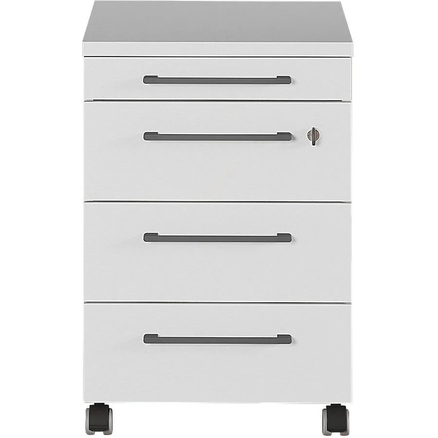 Rollcontainer Gwen lichtgrau MDF B 42 H 61 cm