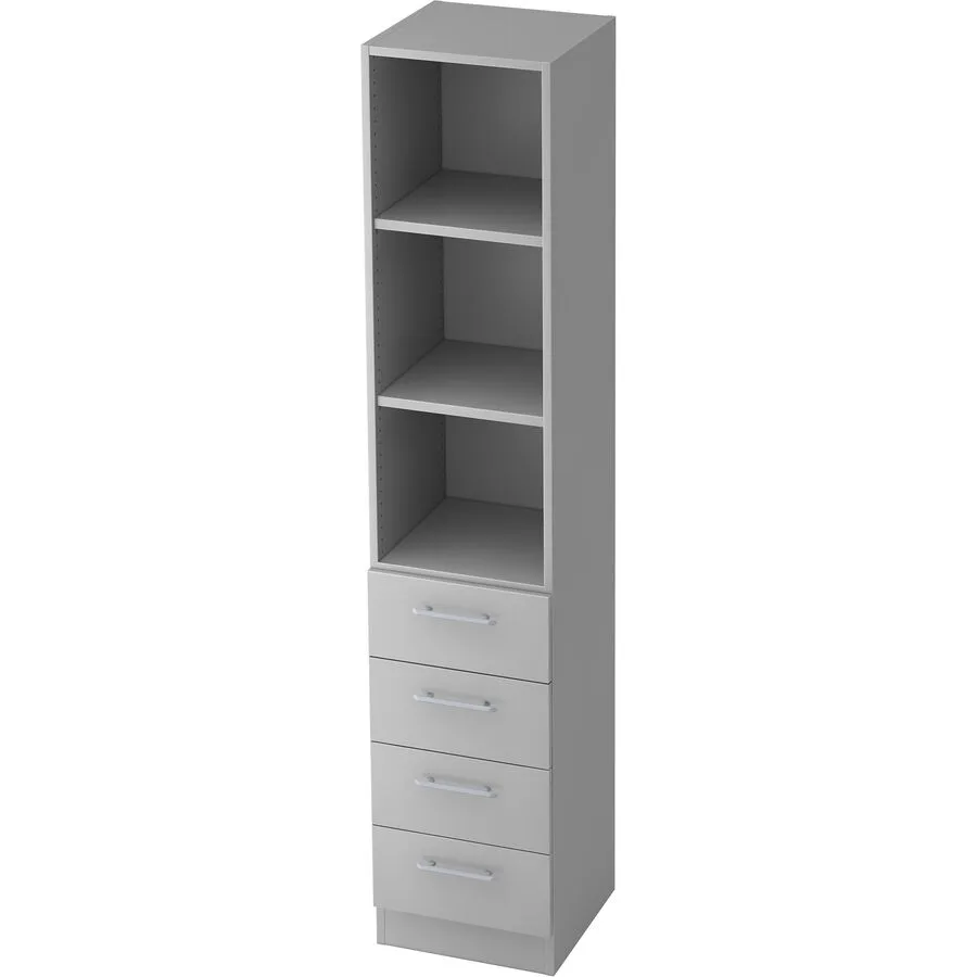 Regal Office grau Holzwerkstoff B 40.6 cm H 200.4 cm