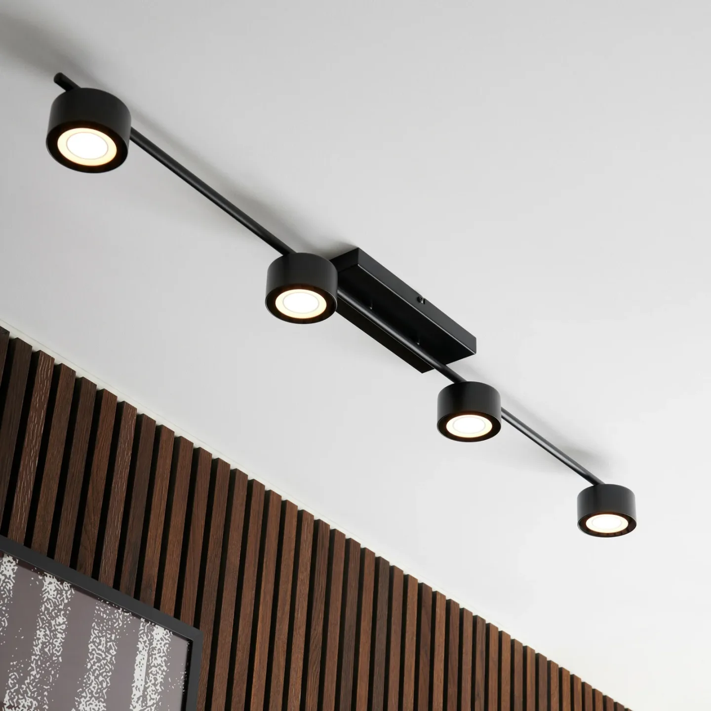 Clyde 4-Rail Deckenleuchte Black - Nordlux - Wohnzimmer - Modern - Metall - Mehrflammig