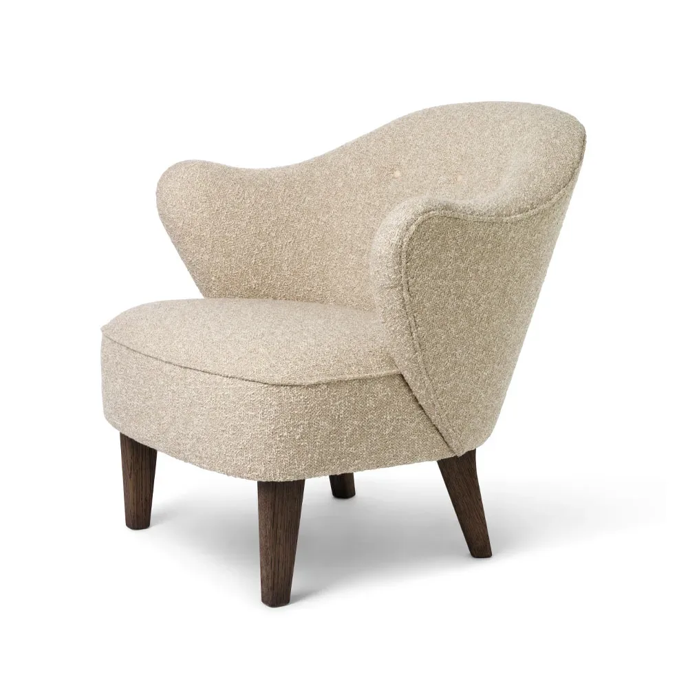 Audo Copenhagen Ingeborg fåtölj Sahcozero beige-ben rökt ek