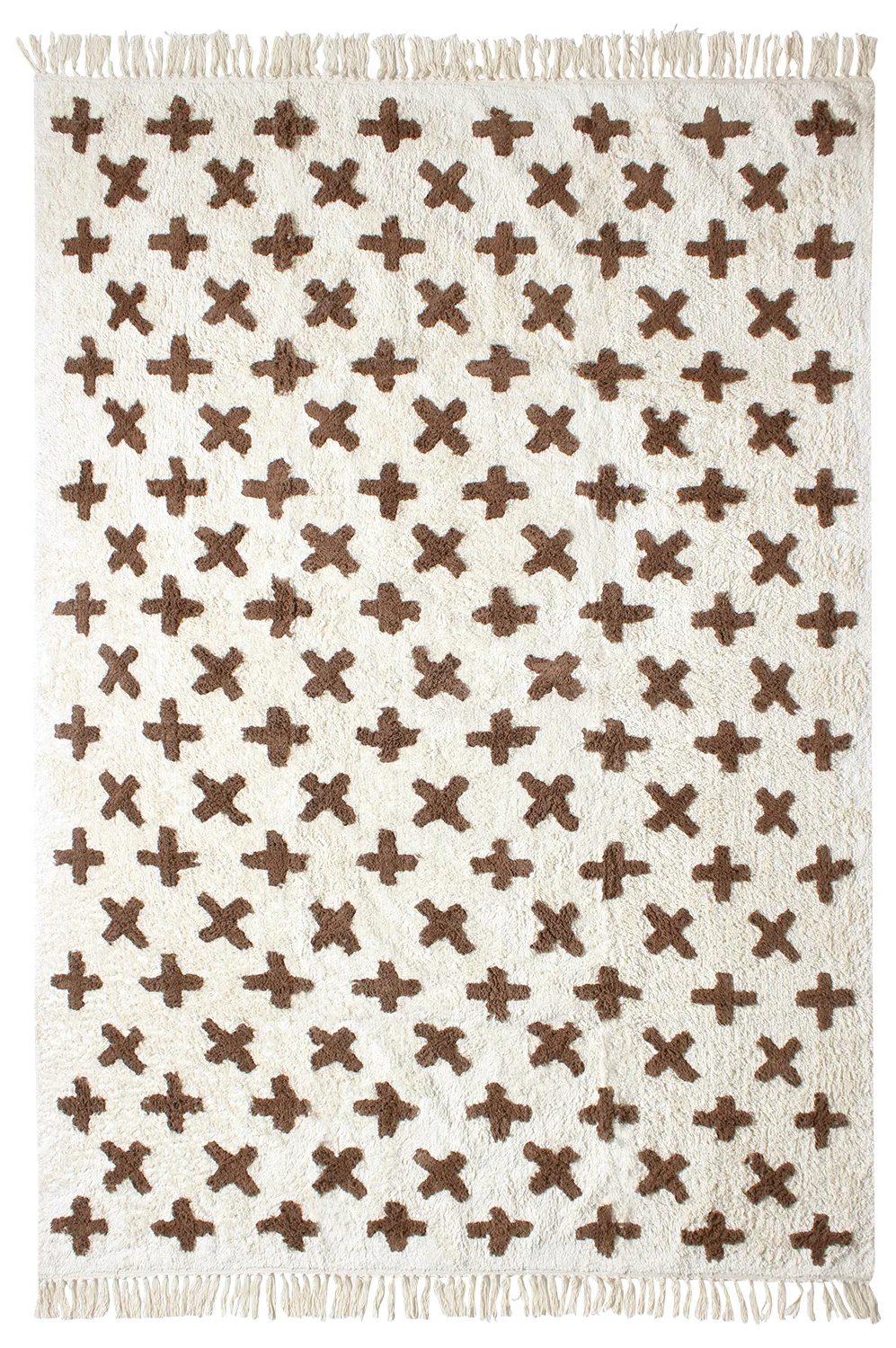 Ryetepper - Chesley Natural Cotton Shaggy (beige) (Størrelse: 240 x 340 cm)