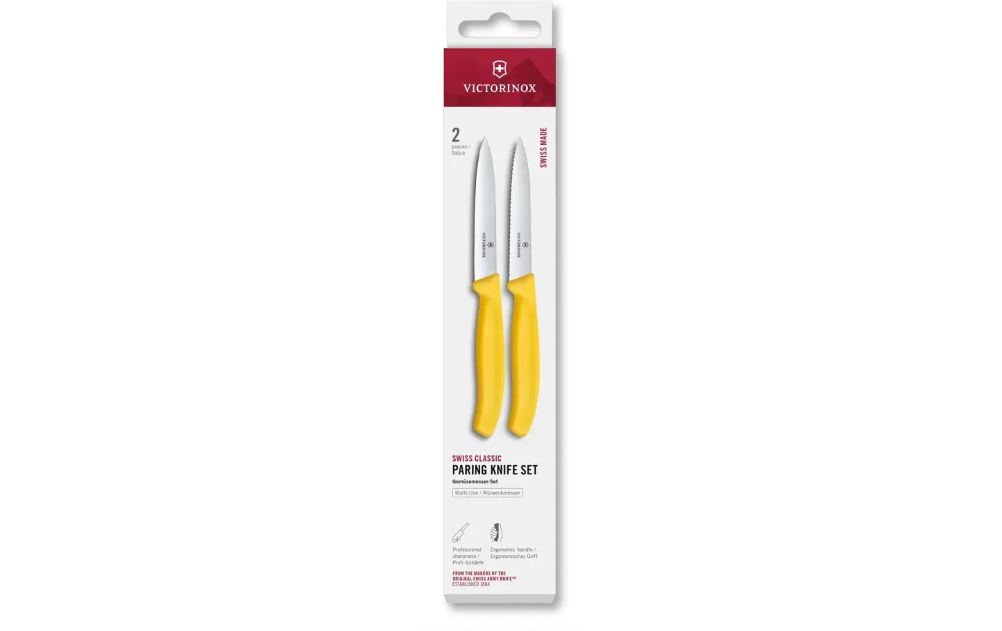 Alltron Messer-Set Swiss Classic, 10 cm, 2 Stück Von Victorinox Gelb | Schubiger Möbel