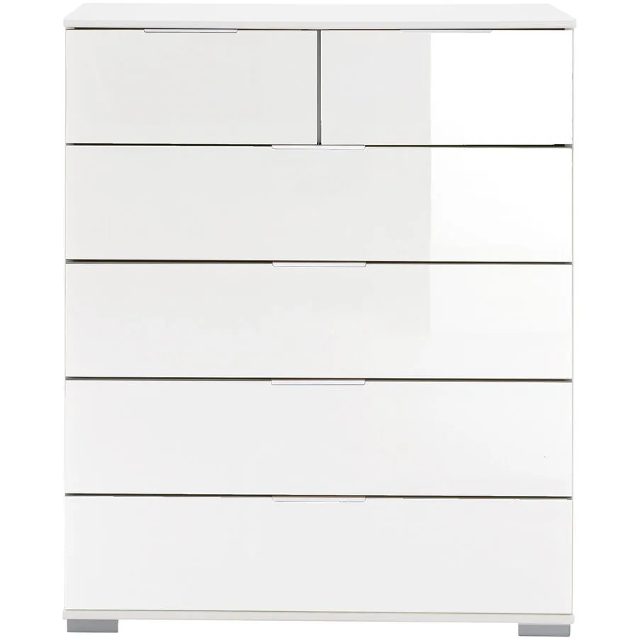 Kommode Peyton C weiss Holzwerkstoff B 82 H 102 cm