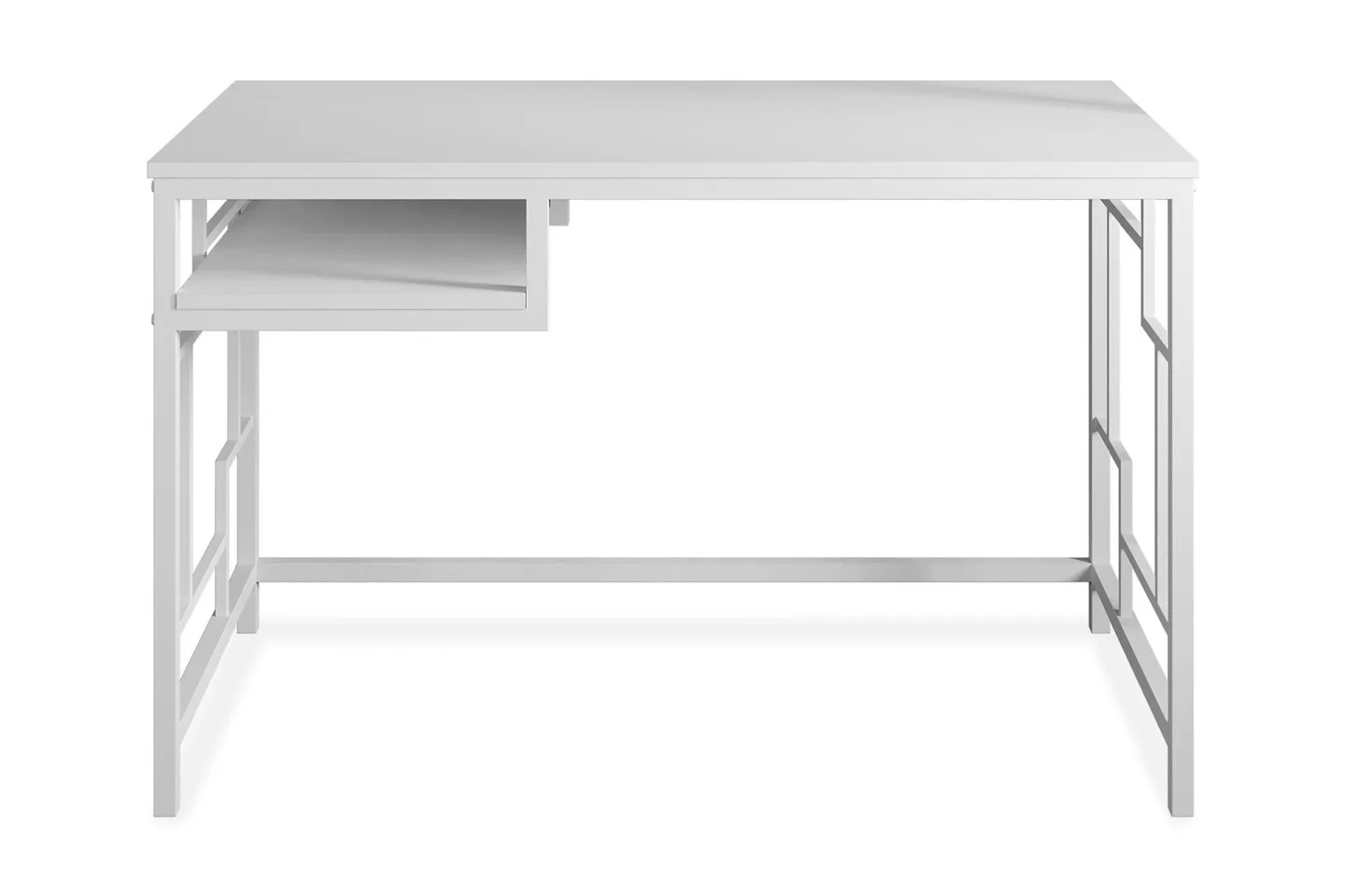 Amsberg Skrivbord 120 cm med Förvaring Hylla - Vit