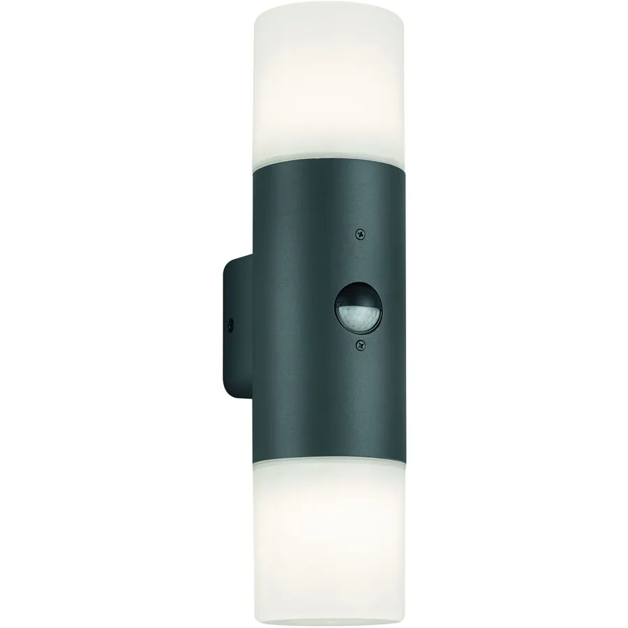 Wandlampe aussen Cleara Grau 8.5 cm 33 cm - Farbe: anthrazit - Material: Aluminium-Druckguss