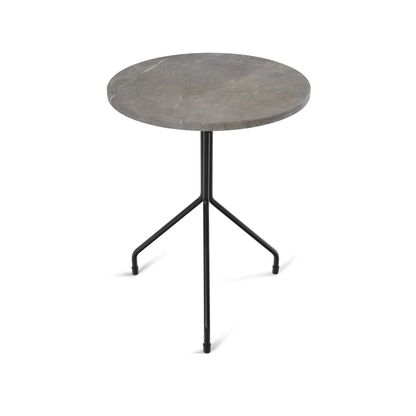 OX Denmarq - Allforone Table Or Stool, Height 60 Cm, Top: Grey Marble - Sidobord - Dennis Marquart - Svart - Metall/Sten