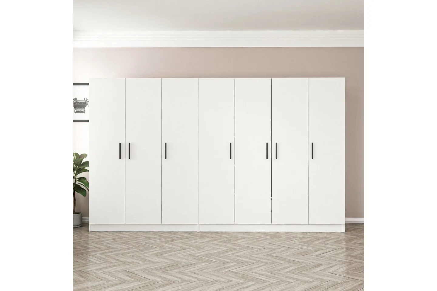 Fruitland Garderob 315 cm - Vit