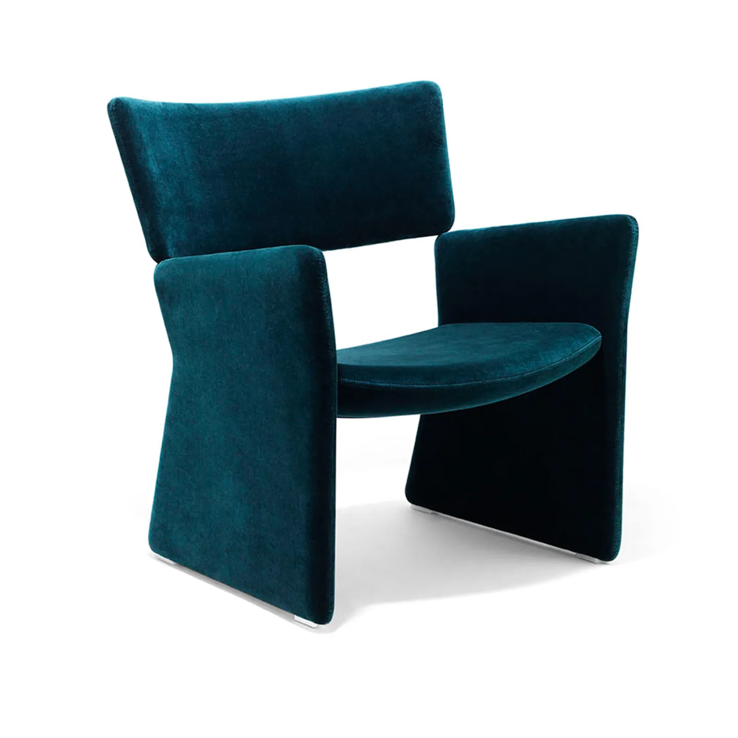 Massproductions - Crown Easy Chair, Fabric D, Kvadrat - Vidar 4 0143 - Fåtöljer - Chris Martin - Brun - Metall/Textilmaterial