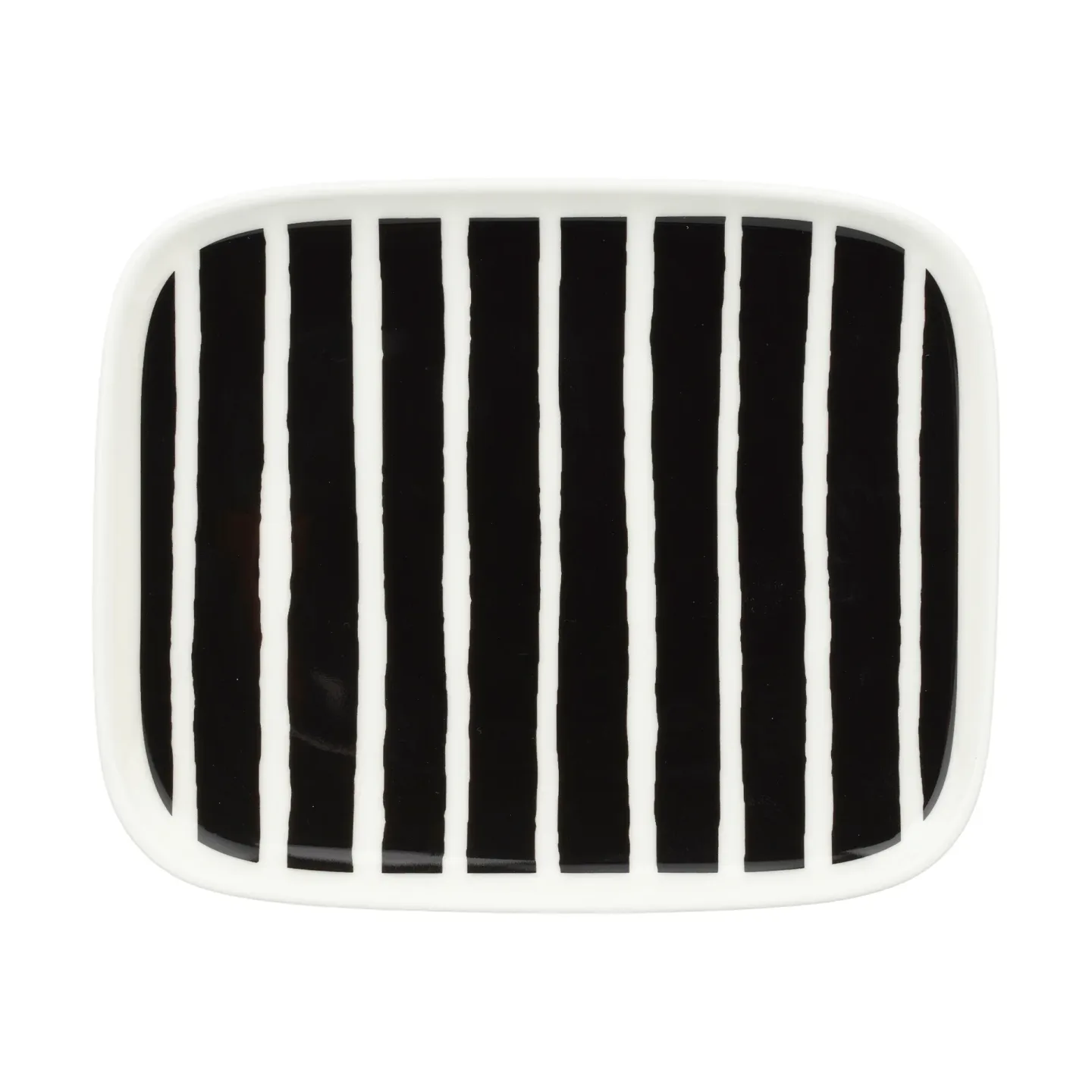 Marimekko Oiva Piccolo Teller 12x15 cm Black-white