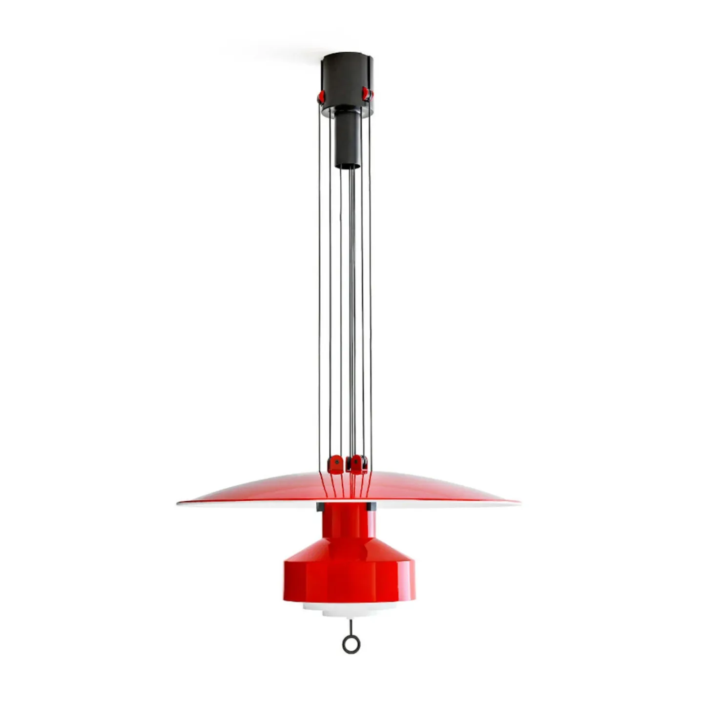 Saliscendi LED-Hängeleuchte, rot - Stilnovo - Wohnzimmer - Design - Metall - Einflammig
