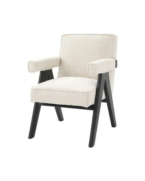 Greta Dining Chair Bouclé Cream