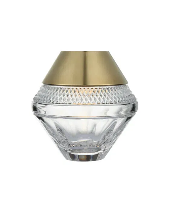 Copper Coast 5" Rechargeable Accent Lamp Natural Brass