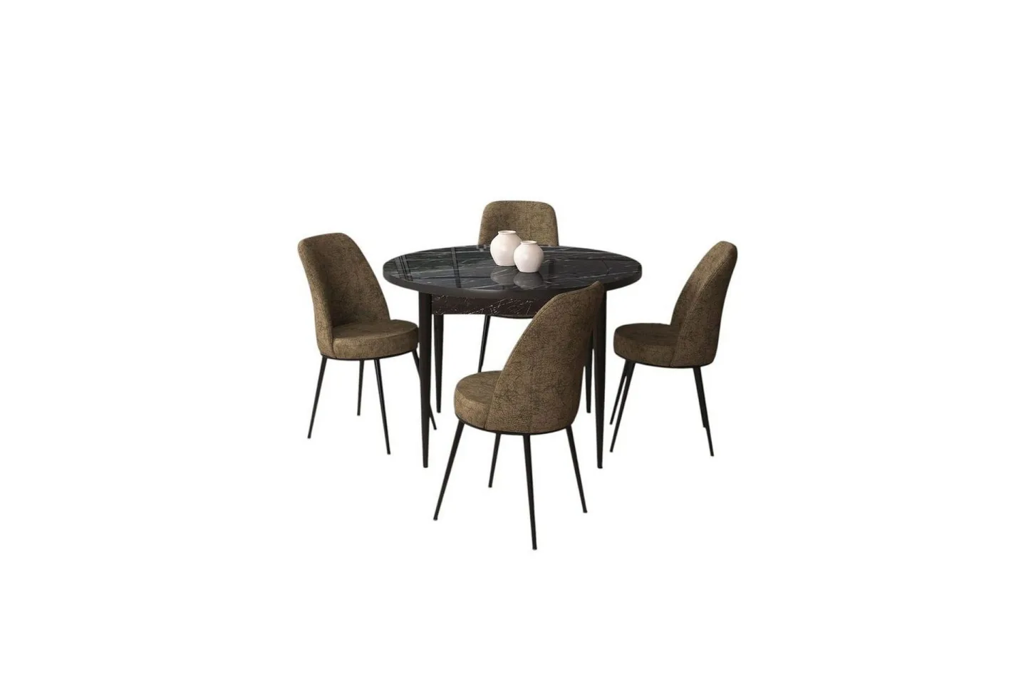 Tor Matgrupp 4-sits - Svart/Brun
