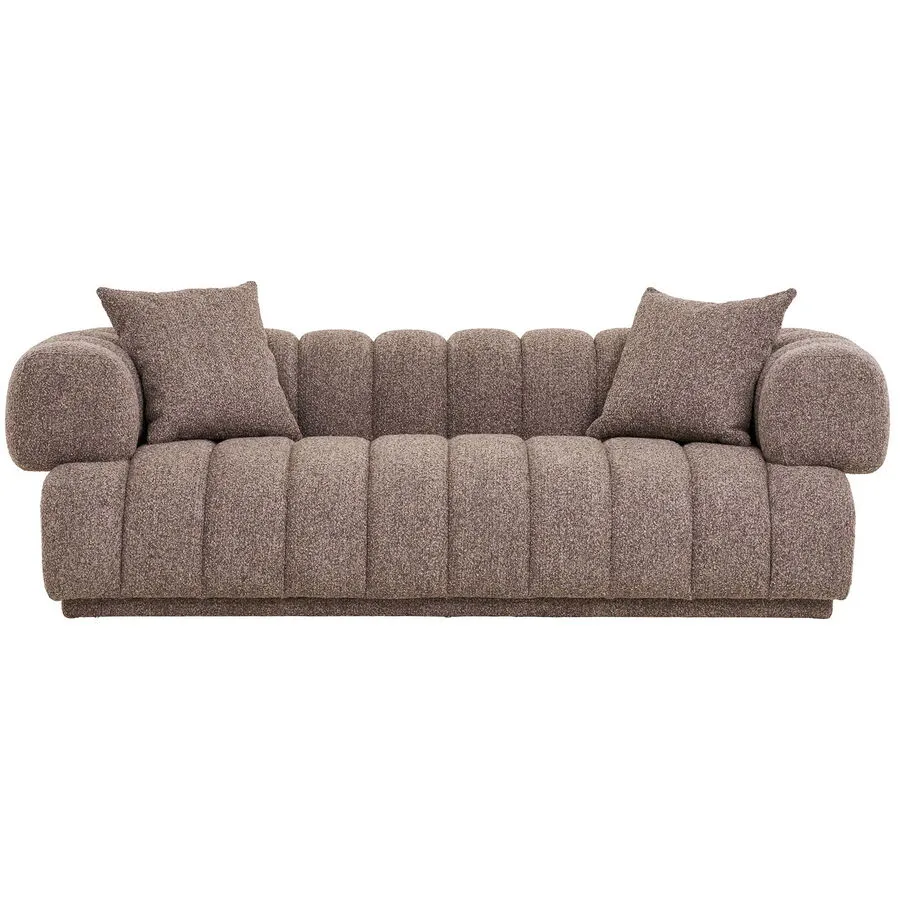 Sofa Nuvana Braun Polyester 226 cm 106 cm