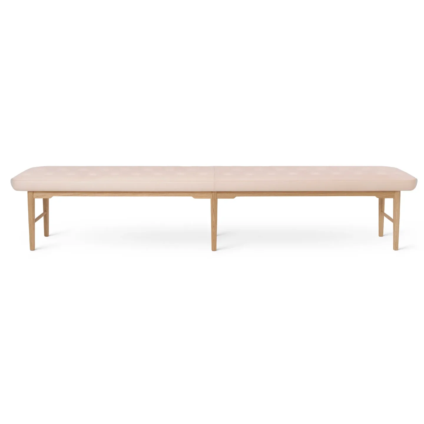 Carl Hansen & Søn VLA75L Foyer bänk Oljad ek-sif 90 läder, 250 cm