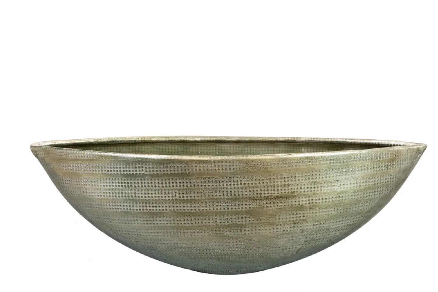 Decofinder Pflanzengefäss Rowen, Schifftopf, Grün B: 43 cm | Schubiger Möbel